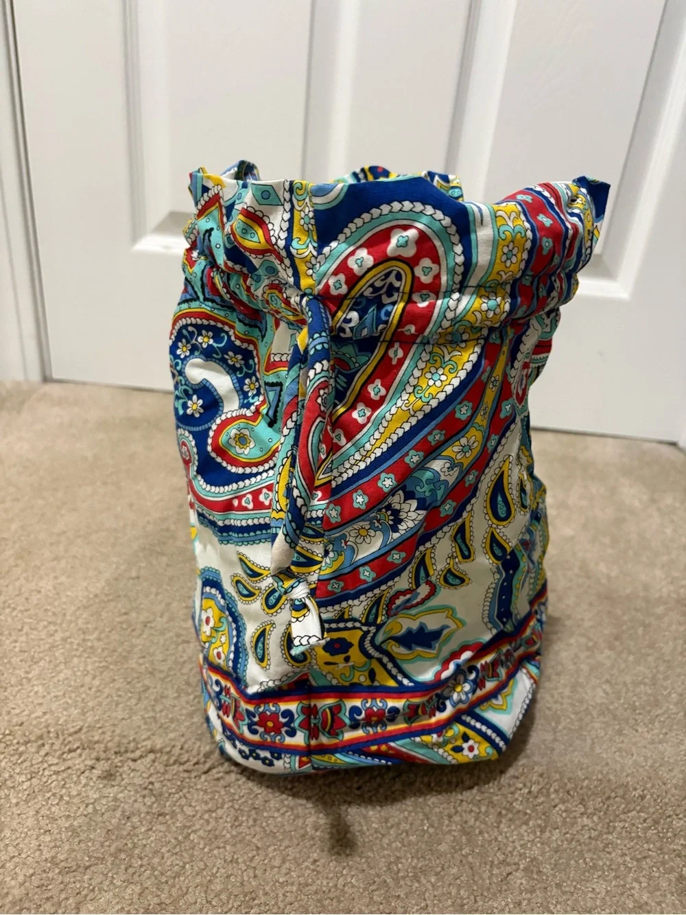 Vera Bradley Ditty  Multicolor Paisley Drawstring Cosmetic Bag
